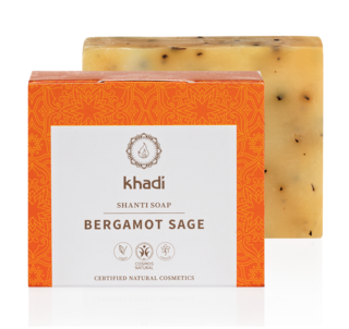 Khadi Shanti mýdlo BERGAMOT ŠALVĚJ