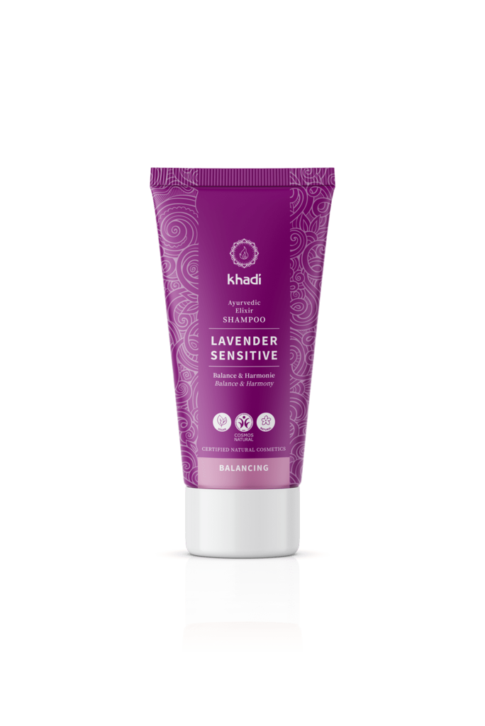Khadi elixír ŠAMPÓN LEVANDULE SENSITIVE, 30 ml - cestovní balení