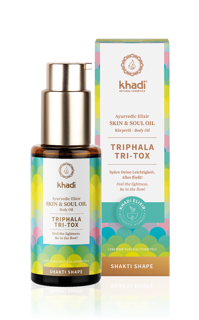 Khadi elixír olej pro pokožku a duši TRIPHALA TRI-TOX, 50 ml 