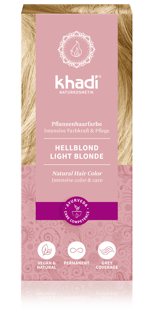 Khadi rostlinná barva na vlasy SVĚTLÁ BLOND