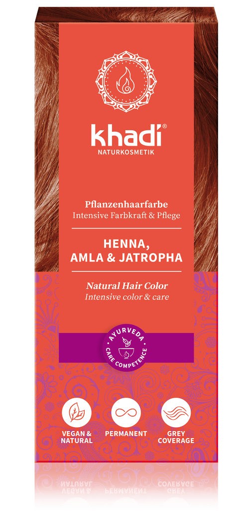 Khadi rostlinná barva na vlasy HENNA & AMLA & JATROPHA