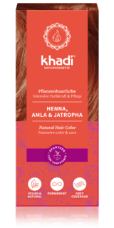 Khadi rostlinná barva na vlasy HENNA & AMLA & JATROPHA