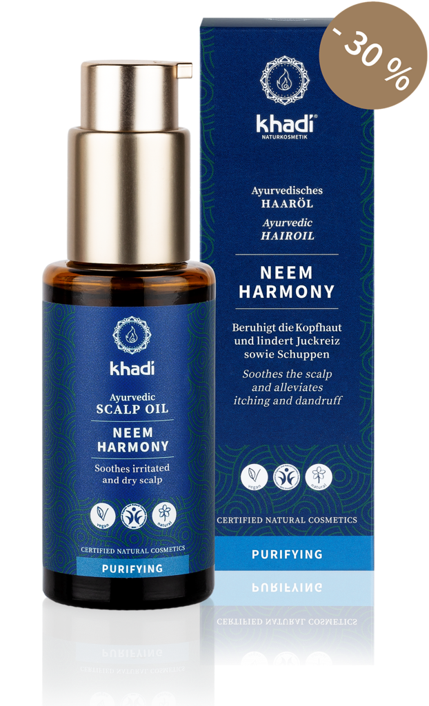 Khadi vlasový olej NEEM HARMONIE, 50 ml - se slevou 30 %