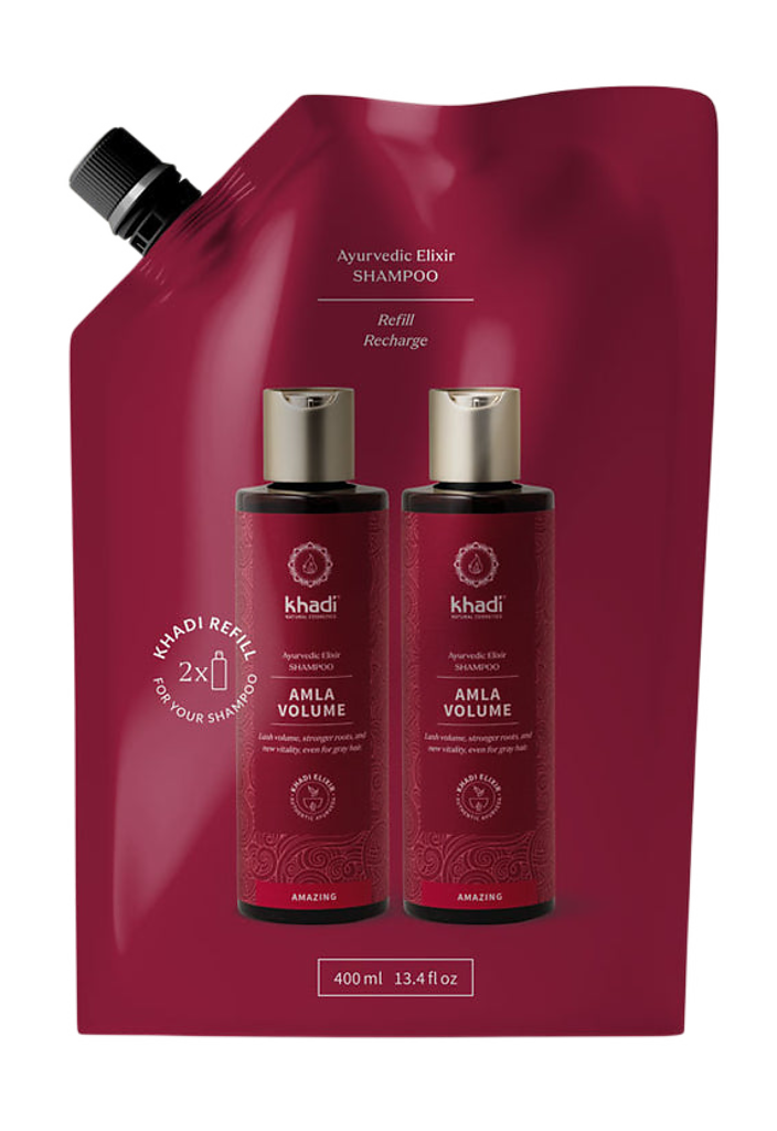 Khadi elixír ŠAMPÓN AMLA OBJEM REFILL, 400 ml - náhradní náplň