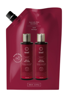 Khadi elixír ŠAMPÓN AMLA OBJEM REFILL, 400 ml - náhradní náplň
