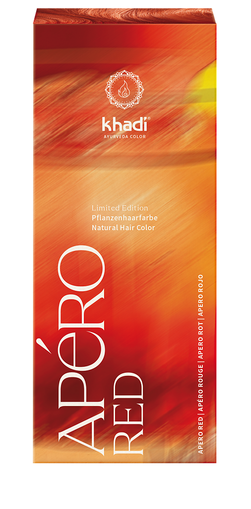 Khadi rostlinná barva na vlasy APÉRO RED - APÉRO ČERVENÁ
