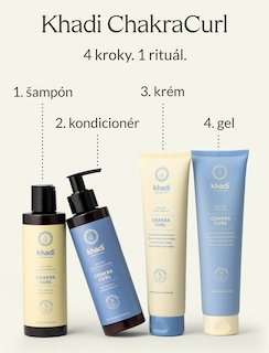 Khadi ajurvédský kondicionér na kudrnaté vlasy CHAKRA CURL, 200 ml
