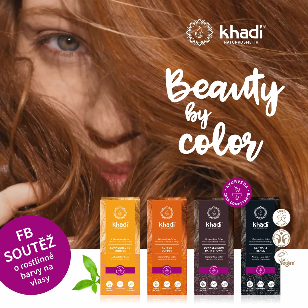 Súťaž o rastlinné farby na vlasy Khadi